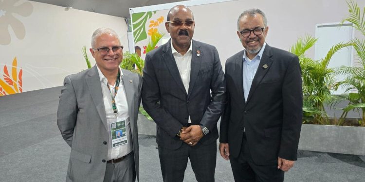Antigua PM and other World leaders ditch ties at sweaty climate summit