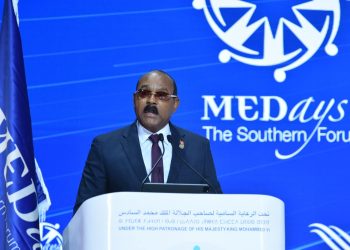 PM Gaston Browne Calls for Global Unity and Reform Amid “Polycrisis” at Medays Forum