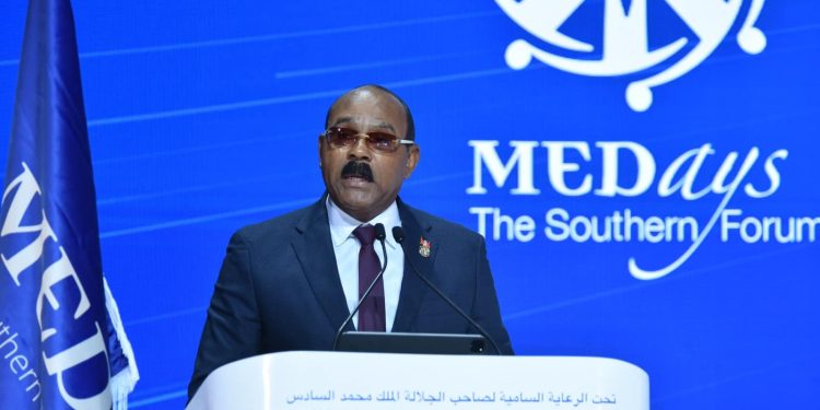 PM Gaston Browne Calls for Global Unity and Reform Amid “Polycrisis” at Medays Forum
